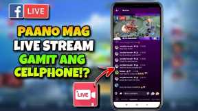Paano mag LIVE STREAM sa Facebook Gamit lang ang Cellphone | Mobile Legends Live Stream Using Phone!