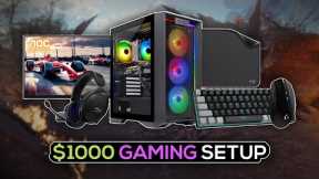 Best PC Gaming Setup Under $1000! - From PC To Accessories!