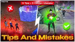 5 New Game  Changing Tricks vs 5 Common Mistakes Tips And Tricks || How To Become Pro In Free Fire