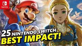 TOP 25 MOST Impactful Nintendo Switch Games of All Time !