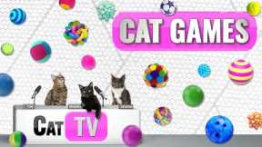 Cat Games | 🔵 Balls, 🔴 Balls, and More 🟡 Balls  | Cat TV Compilation | Dog TV
