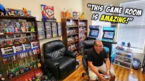 He ALMOST Has a COMPLETE GameCube Game Set! | Game Room Tour