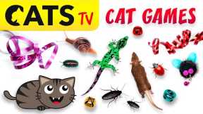 CAT GAMES 📺🪳 Ultimate CATS TV Compilation 20 in 1 🐭🙀🦎 4K 60 FPS [5 HOURS]