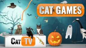 Cat Games | Purranormal Playtime: A Spooky Halloween Cat TV Special 🎃🐱 | Videos For Cats to Watch 😼